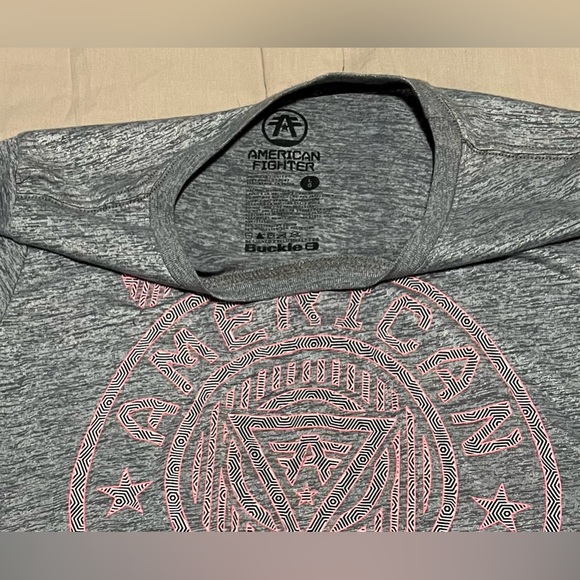 American Fighter womens top, Gray heathered ombré, Size L - Picture 2 of 6